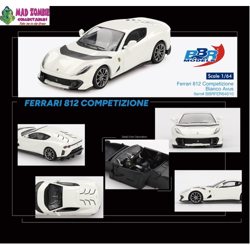 BBR Models - Ferrari 812 Competizione Bianco Avus - PRE-ORDER
