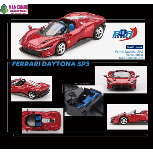 BBR Models - Ferrari Daytona SP3 Rosso Imola - PRE-ORDER