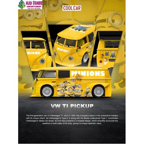 Cool Car 1/64 - Volkswagen T1 Minion Livery - (PRE-ORDER)