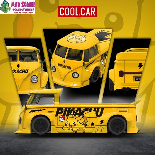 Cool Car 1/64 - Volkswagen T1 Pikachu Livery - (PRE-ORDER)