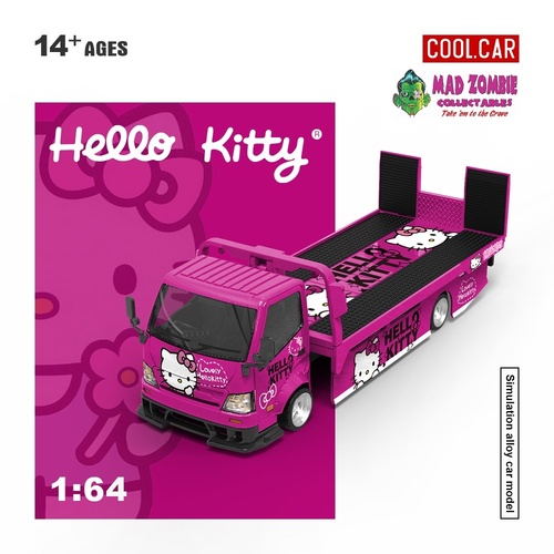 Cool Car 1/64 - Hello Kitty H300 Flatbed Transport Trailer - (PRE-ORDER)