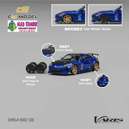 CM Model 1/64 - Subaru BRZ Varis Widebody Blue - PRE-ORDER