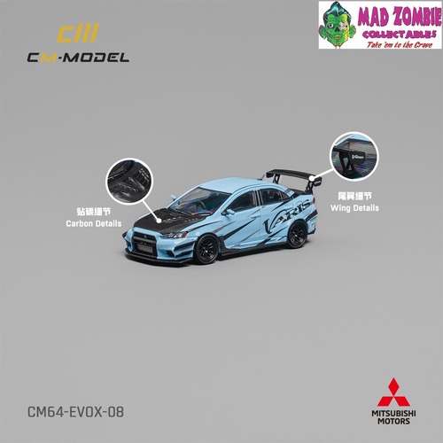 CM Model 1/64 - Misubishi Lancer EvoX Varis Blue