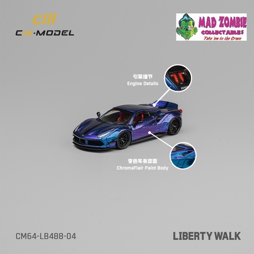 CM Model 1/64 - LBWK 488 Widebody Chameleon