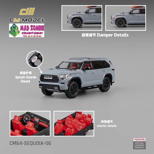 CM Model 1/64 - Toyota Sequoia Gray - PRE-ORDER