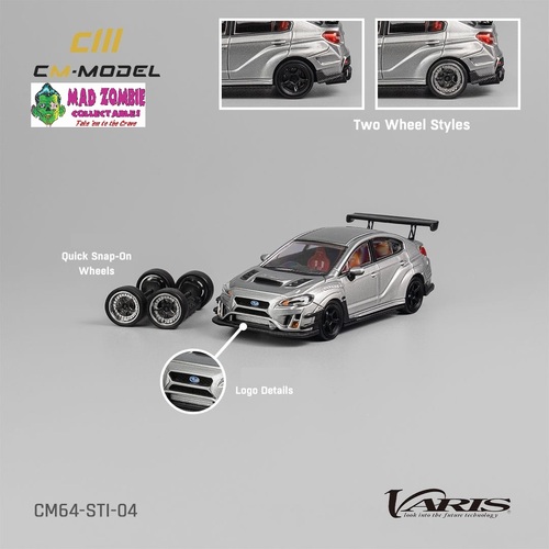 CM Model 1/64 -  Subaru Varis Widebody STI Silver