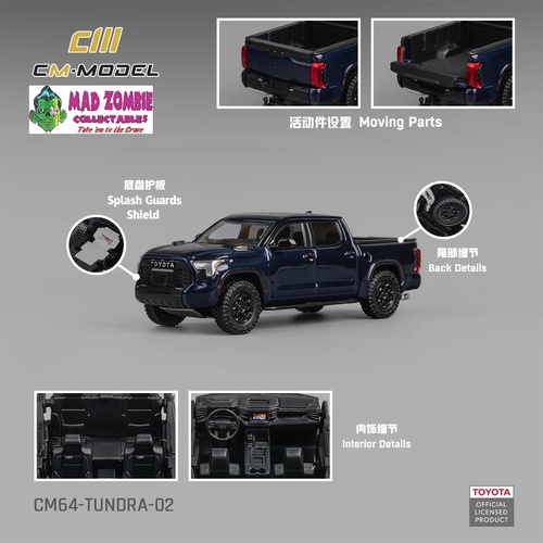 CM Model 1/64 -Toyota Tundar Metallic blue - PRE-ORDER