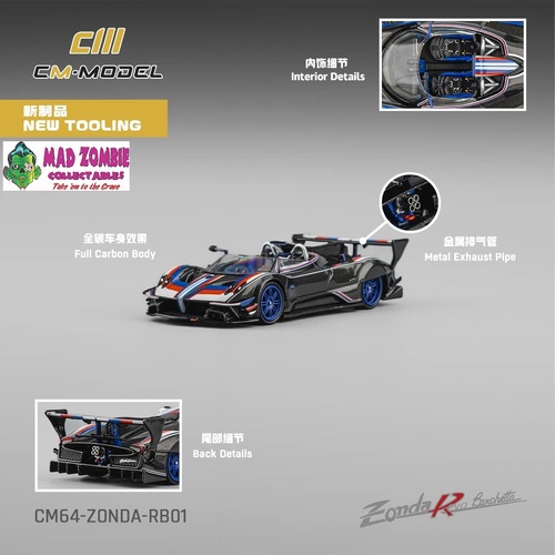 CM Model 1/64 - Pagani Zonda Revo Barchetta - PRE-ORDER