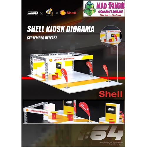 Inno 64 1/64 Scale Shell Special Edition - "Shell" Kiosk Diorama