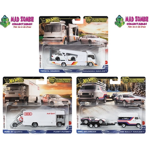 Hot Wheels 1/64 Team Transport 2024 F Case Assortment - (SET OF 4) - PRE-ORDER