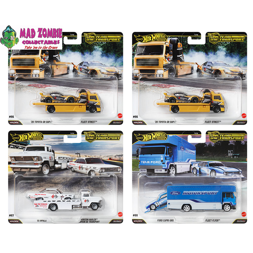 Hot Wheels 1/64 Team Transport 2025 J Case Assortment (FACTORY SEALED) - (PRE-ORDER)