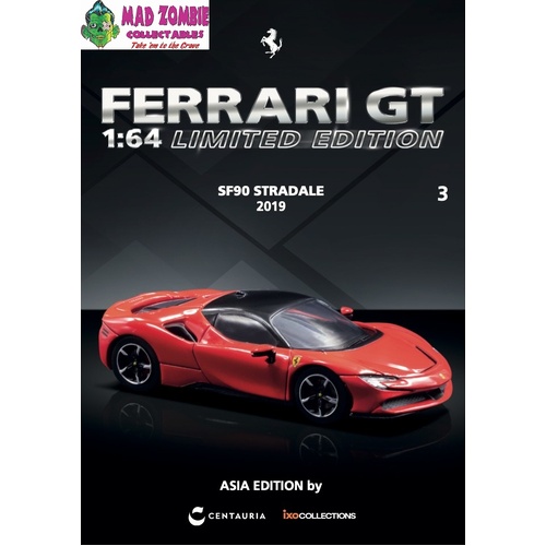 Tarmac Works Hobby 64 - FERRARI SF90 STRADALE 2019 with Magazine English Version  (PRE-ORDER)