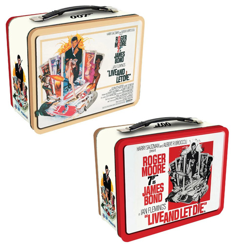 James Bond Live And Let Die Lunch Box Tin Tote