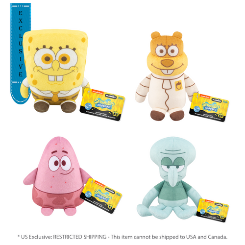 SpongeBob Squarepants - Anniversary US Exclsuive 4" Pastel Plush Assortment - Random Selection