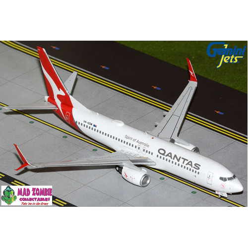 Gemini Jets - 1/200 Qantas Airways B737-800S VH-VZW Upgraded Stand