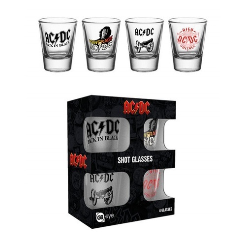 ACDC Shot Glass Set of 4