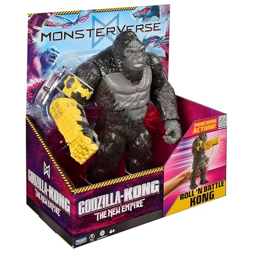 Godzilla King Of Monsters Monsterverse 11” Action Figure - Giant Roll N' Battle Punch King Kong