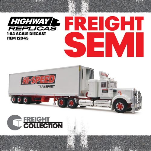Highway Replicas 1/64 Scale - Prime Mover and Trailer - Hi-Speed Transport - (PRE-ORDER)