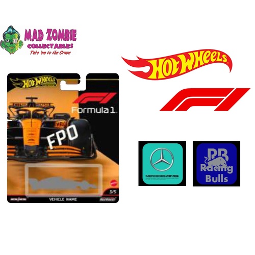 Hot Wheels 1/64 F1 Racing Premium H Assortment – Team Mercedes, VARB (SET OF 8) - PRE-ORDER