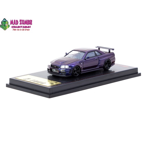 Ignition Model x Tarmac Works Collab 1/64 Scale - Nismo R34 GT-R Z-tune Purple Metallic (Limited to 3000 pcs World Wide) - PRE-ORDER