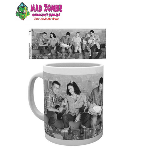 Friends Lunch on Girder B&W Mug