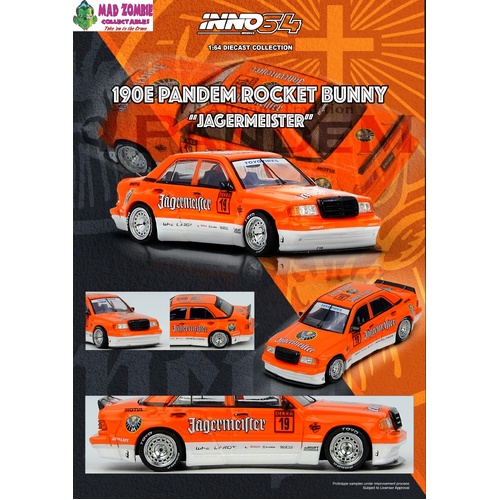 Inno 64 - PANDEM ROCKET BUNNY 190E JAGERMEISTER - (PRE-ORDER)