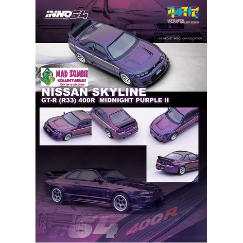 Inno 64 - NISSAN SKYLINE GT-R (R33) NISMO 400R Midnight Purple II Hong Kong Toycar Salon 2023 Special Edtion