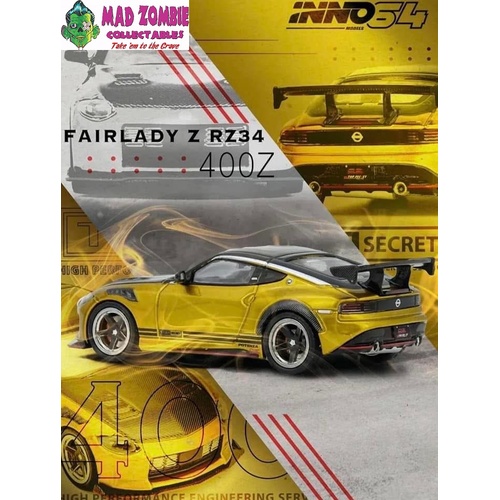 Inno 64 - TOP SECRET FAIRLADY Z (RZ34) Gold - (PRE-ORDER)