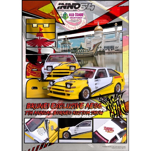 Inno 64 - TOYOTA SPRINTER TRUENO AE86 Brunei Diecast Kustom Show 2024