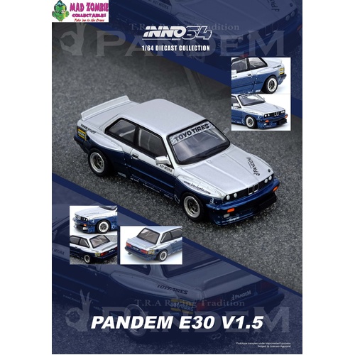 Inno 64 - PANDEM E30 M3 Silver/Blue - (PRE-ORDER)