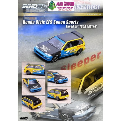 Inno 64 - Honda Civic (EF9) Spoon Livery Tuned by "TODA RACING Japan" 