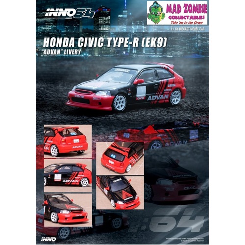 Inno 64 - Honda Civic Type-R EK9) "ADVAN" Livery