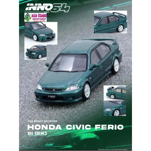 Inno 64 - HONDA CIVIC Ferio Si (EK) Green - (PRE-ORDER)