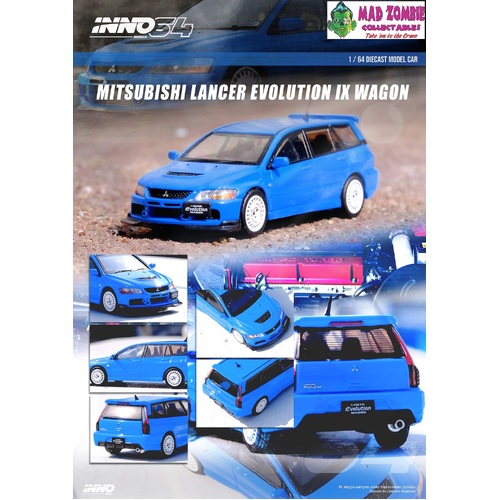 Inno 64 - MITSUBISHI LANCER EVOLUTION IX WAGON BLUE
