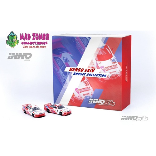Inno 64 - Toyota Corona EXIV #38 & #39 "TOYOTA TEAM CERUMO" JTCC 1995 Box Set Collection (2 Cars And Special Hard Box included)