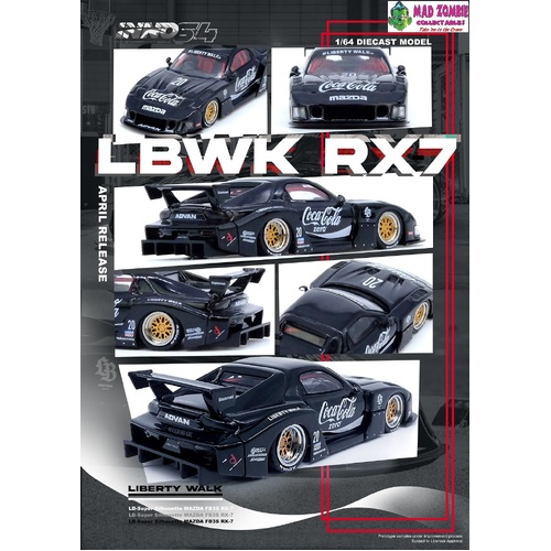 Inno 64 - MAZDA RX7 (FD3S) LB-SUPER SILHOUETTE (Black)
