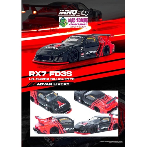 Inno 64 - LBWK MAZDA RX7 (FD3S) LB-SUPER SILHOUETTE "ADVAN LIVERY"