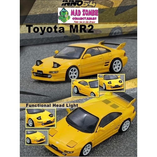 Inno 64 - Toyota MR2 (SW20) Yellow - (PRE-ORDER)