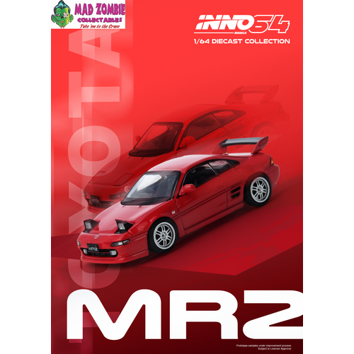 Inno 64 - TOYOTA MR2 (SW20) Red (With Pop Up Lights) - (PRE-ORDER)