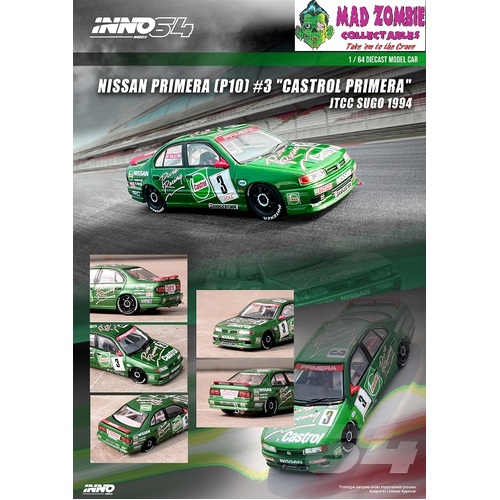 Inno 64 - "NISSAN PRIMERA (P10) #3 "CASTROL PRIMERA"  JTCC Sugo 1994"