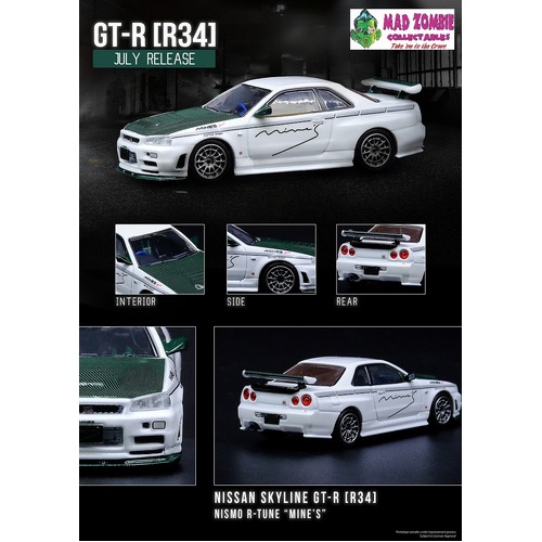 Inno 64 - Nissan Skyline GT-R (R34) NISMO R-TUNE "MINES" With Green Carbon