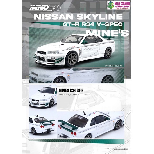 Inno 64 -  NISSAN SKYLINE GT-R (R34) V-SPEC Tuned by "MINE'S"
