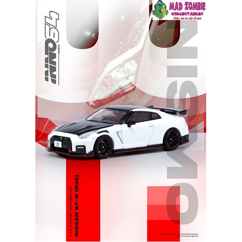 Inno 64 - NISSAN GT-R (R35) NISMO White - (PRE-ORDER)