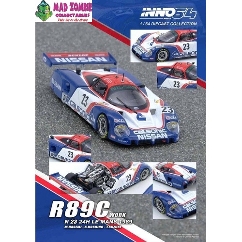 Inno 64 - R89C LE MANS 1989 No23 Masahiro Hasemi / Kazuyoshi Hoshino / Toshio Suzuki - (PRE-ORDER)
