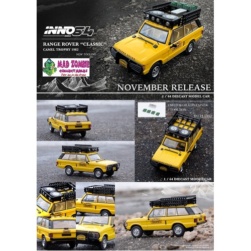 Inno 64 - Range Rover "Classic" Camel Trophy  1982 1 Tool Box and 4 Fuel/Oil Container included
