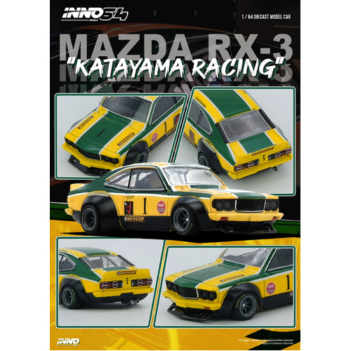 INNO 64 1/64 Mazda Savanna RX3 "KATAYAMA RACING" - PRE-ORDER