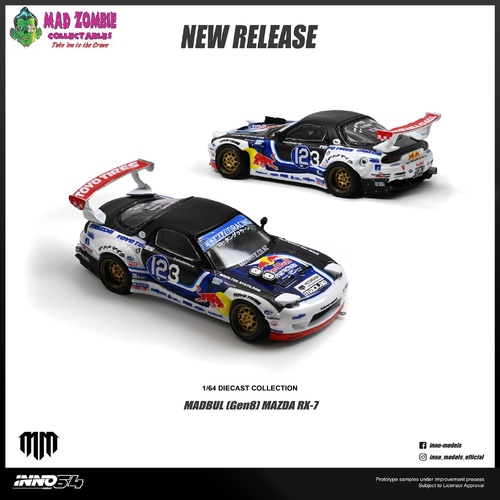 Inno64 - MAZDA RX-7 MAD MIKE "MADBUL Gen8" - (PRE-ORDER)