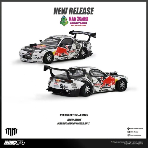 Inno64 - MAZDA RX-7 MAD MIKE "MADBUL Gen6" - (PRE-ORDER)