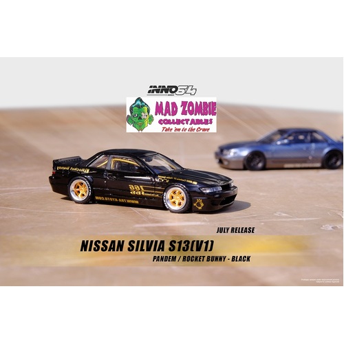 Inno 64 1:64 Scale - Nissan Silvia S13 Pandem Rocket Bunny Black