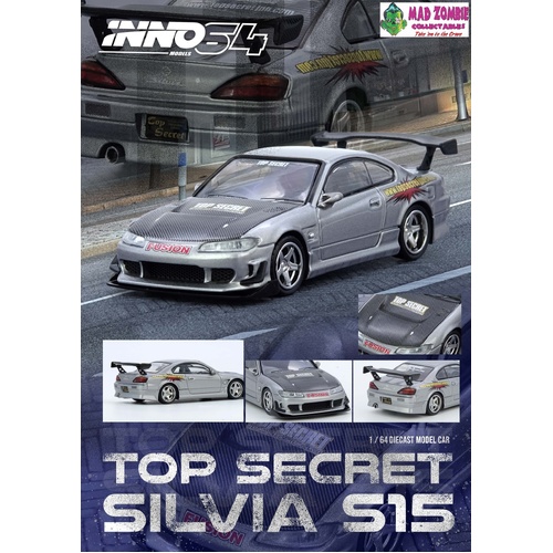 Inno 64 - TOP SECRET SILVIA (S15) Silver - (PRE-ORDER)